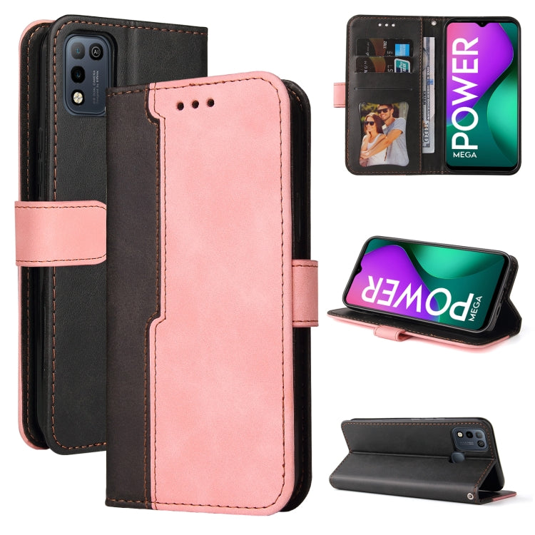 Business Stitching-Color Horizontal Flip PU Leather Case with Holder & Card Slots & Photo Frame