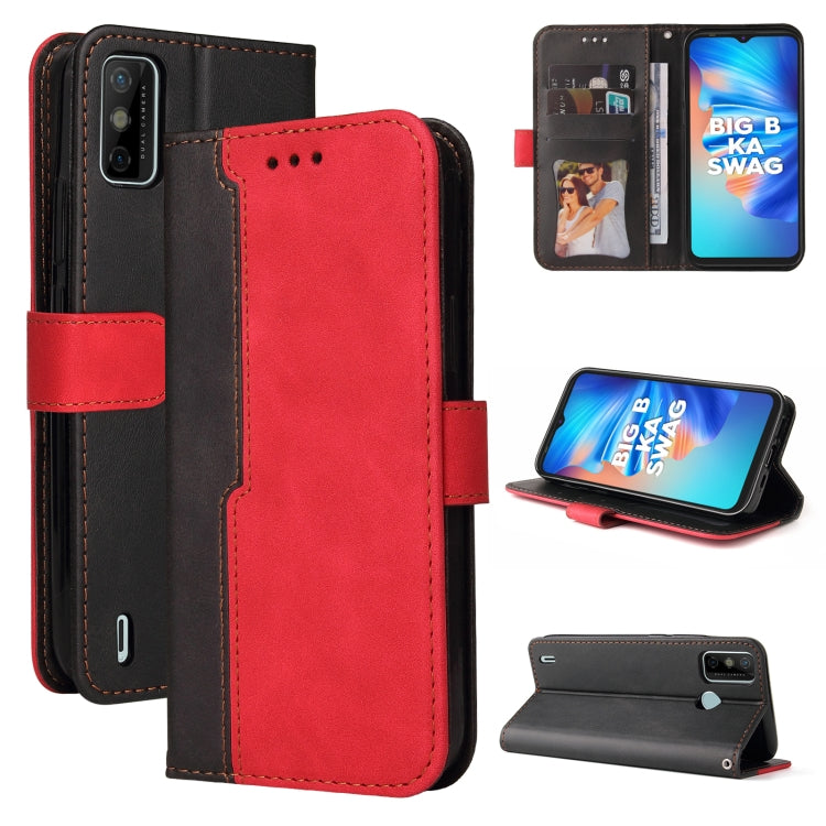 Business Stitching-Color Horizontal Flip PU Leather Case with Holder & Card Slots & Photo Frame