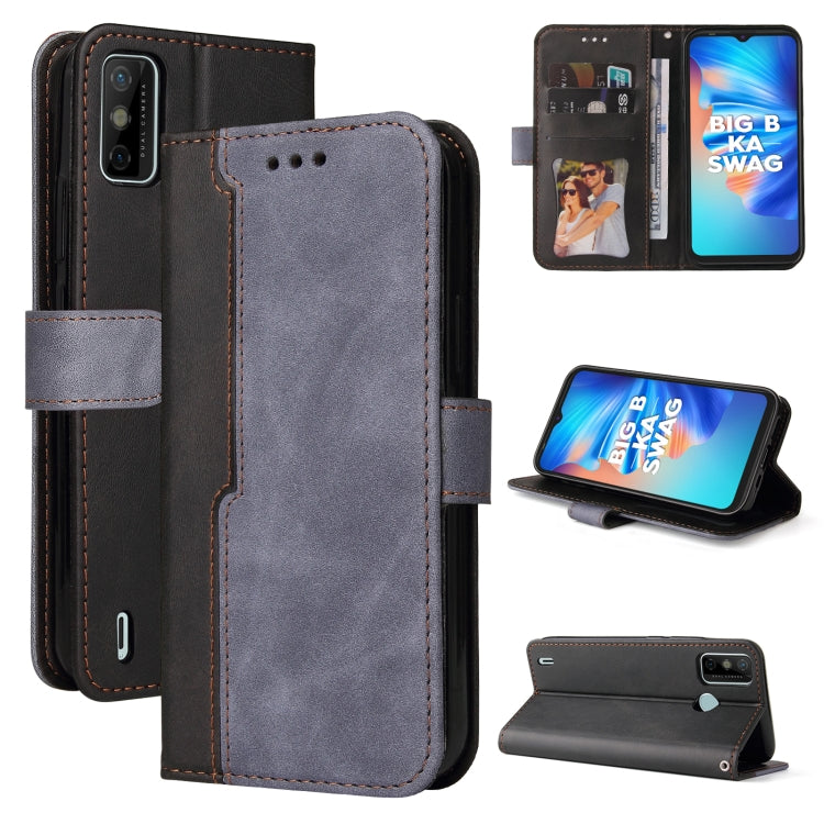 Business Stitching-Color Horizontal Flip PU Leather Case with Holder & Card Slots & Photo Frame