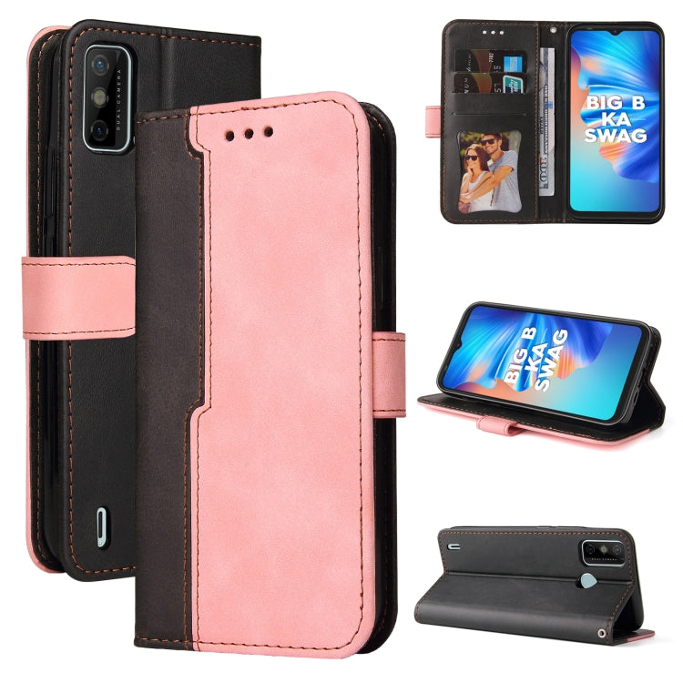 Business Stitching-Color Horizontal Flip PU Leather Case with Holder & Card Slots & Photo Frame