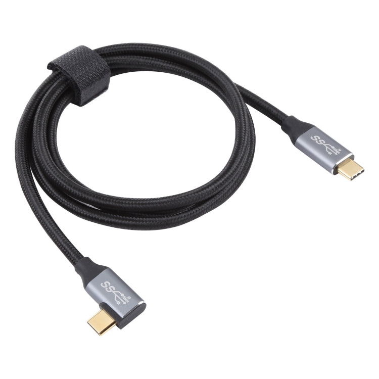 USB-C / Type-C Male to USB-C / Type-C Elbow Transmission Data Cable, 0.5m, 1m, 1.5m, 2m, 3m