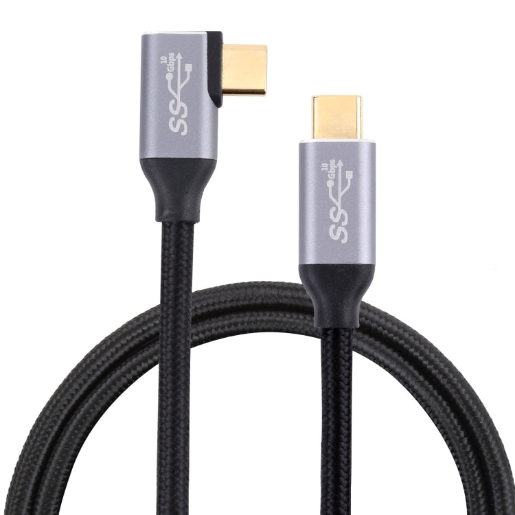 USB-C / Type-C Male to USB-C / Type-C Elbow Transmission Data Cable, 0.5m, 1m, 1.5m, 2m, 3m