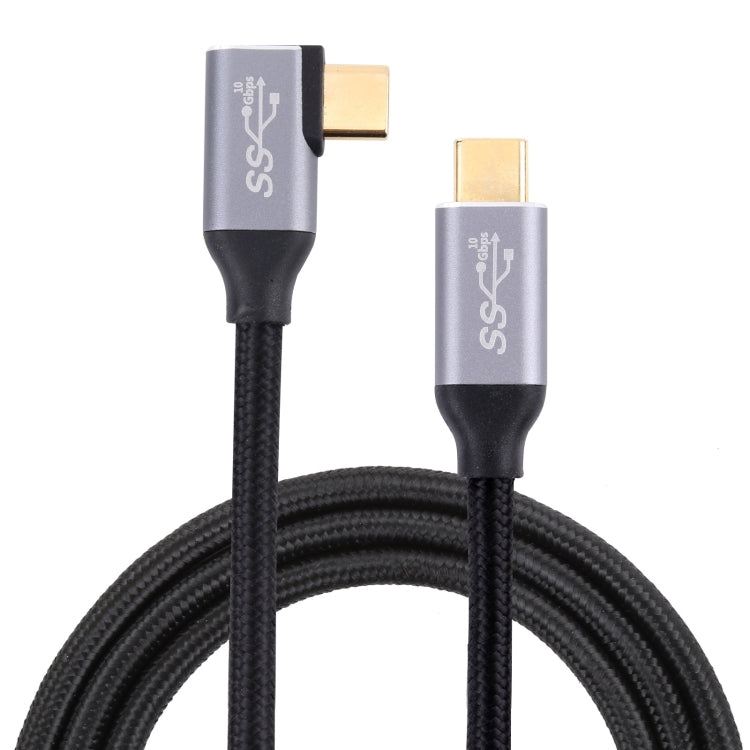 USB-C / Type-C Male to USB-C / Type-C Elbow Transmission Data Cable, 0.5m, 1m, 1.5m, 2m, 3m