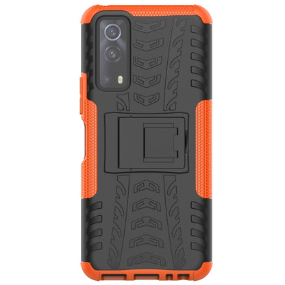 Tire Texture Shockproof TPU+PC Protective Case with Holder, Series 1