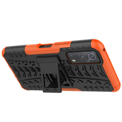 Tire Texture Shockproof TPU+PC Protective Case with Holder, Series 1