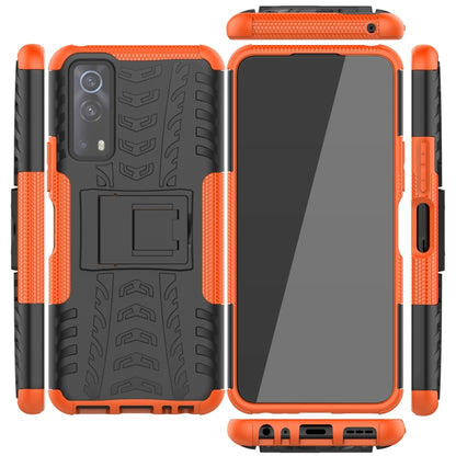 Tire Texture Shockproof TPU+PC Protective Case with Holder, Series 1