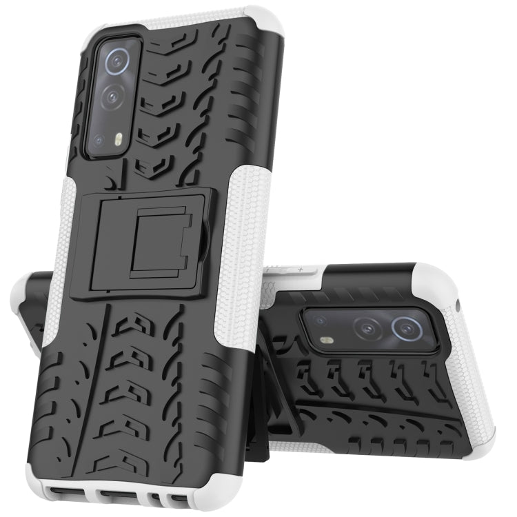 Tire Texture Shockproof TPU+PC Protective Case with Holder, Series 1