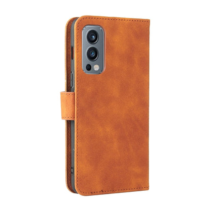 Solid Color Skin Feel Magnetic Buckle Horizontal Flip Calf Texture PU Leather Case with Holder & Card Slots & Wallet