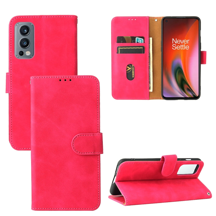 Solid Color Skin Feel Magnetic Buckle Horizontal Flip Calf Texture PU Leather Case with Holder & Card Slots & Wallet