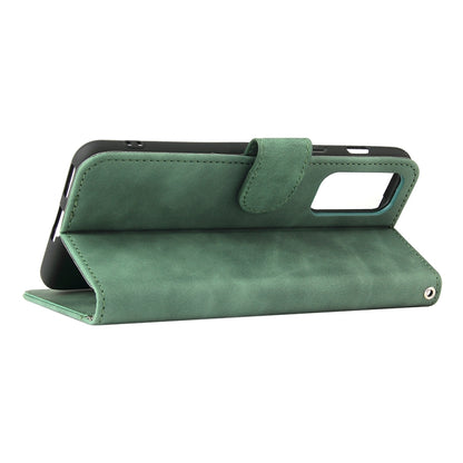 Solid Color Skin Feel Magnetic Buckle Horizontal Flip Calf Texture PU Leather Case with Holder & Card Slots & Wallet, For OnePlus Nord 2 5G