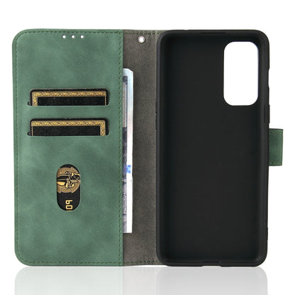 Solid Color Skin Feel Magnetic Buckle Horizontal Flip Calf Texture PU Leather Case with Holder & Card Slots & Wallet, For OnePlus Nord 2 5G