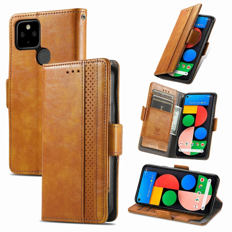 CaseNeo Business Splicing Dual Magnetic Buckle Horizontal Flip PU Leather Case with Holder & Card Slots & Wallet