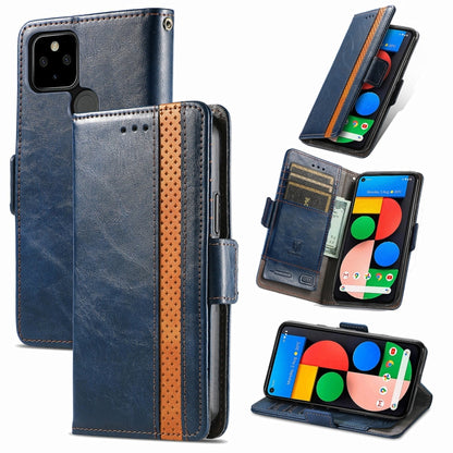 CaseNeo Business Splicing Dual Magnetic Buckle Horizontal Flip PU Leather Case with Holder & Card Slots & Wallet