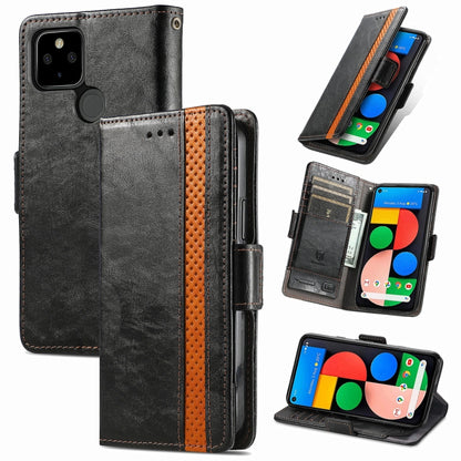 CaseNeo Business Splicing Dual Magnetic Buckle Horizontal Flip PU Leather Case with Holder & Card Slots & Wallet