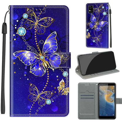 Voltage Coloured Drawing Magnetic Clasp Horizontal Flip PU Leather Case with Holder & Card Slots, Series 2