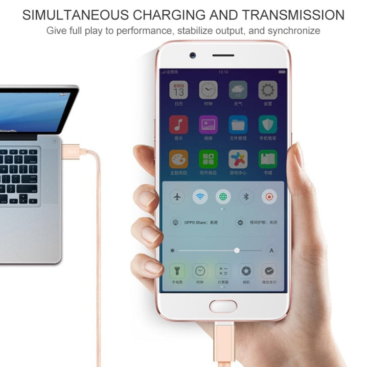 5 PCS USB to USB-C / Type-C Nylon Braided Charging Data Transmission Cable