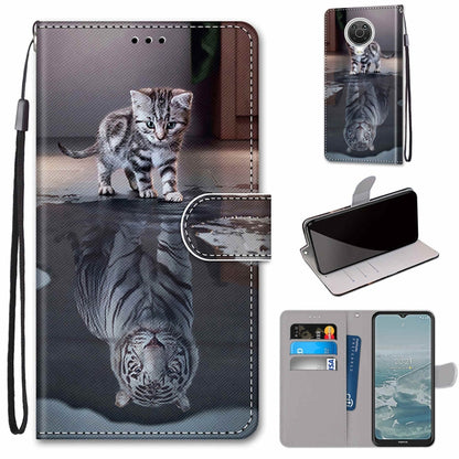 Coloured Drawing Cross Texture Horizontal Flip PU Leather Case with Holder & Card Slots & Wallet & Lanyard, Series 1