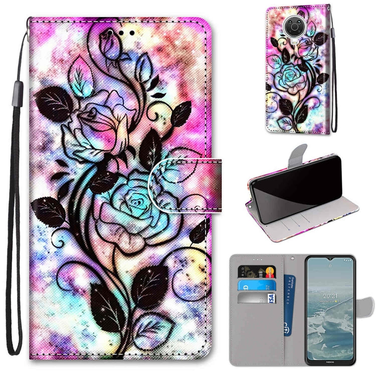 Coloured Drawing Cross Texture Horizontal Flip PU Leather Case with Holder & Card Slots & Wallet & Lanyard, Series 1