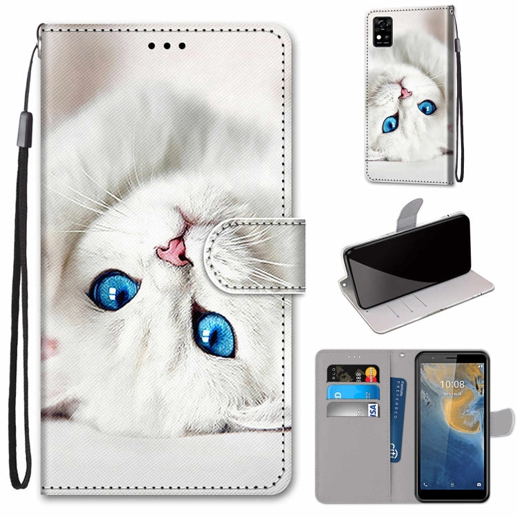 Coloured Drawing Cross Texture Horizontal Flip PU Leather Case with Holder & Card Slots & Wallet & Lanyard, Series 1