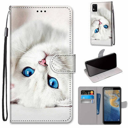 Coloured Drawing Cross Texture Horizontal Flip PU Leather Case with Holder & Card Slots & Wallet & Lanyard, Series 1