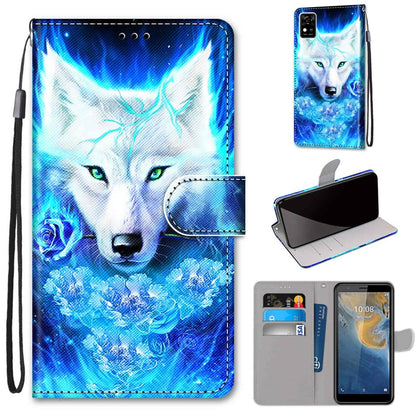 Coloured Drawing Cross Texture Horizontal Flip PU Leather Case with Holder & Card Slots & Wallet & Lanyard, Series 1