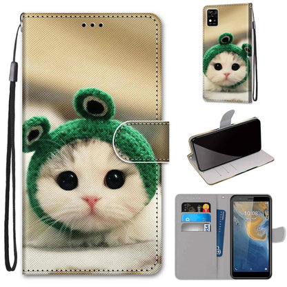 Coloured Drawing Cross Texture Horizontal Flip PU Leather Case with Holder & Card Slots & Wallet & Lanyard, Series 1