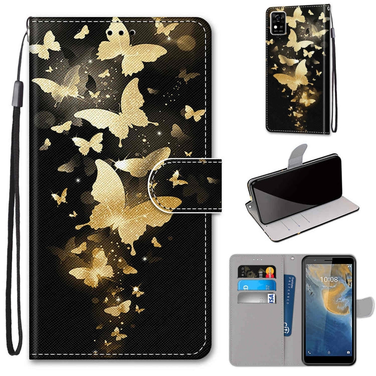 Coloured Drawing Cross Texture Horizontal Flip PU Leather Case with Holder & Card Slots & Wallet & Lanyard, Series 1