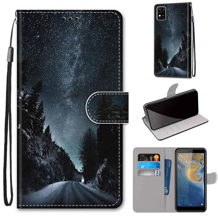 Coloured Drawing Cross Texture Horizontal Flip PU Leather Case with Holder & Card Slots & Wallet & Lanyard, Series 1