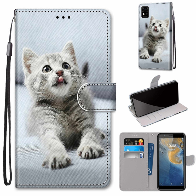 Coloured Drawing Cross Texture Horizontal Flip PU Leather Case with Holder & Card Slots & Wallet & Lanyard, Series 1