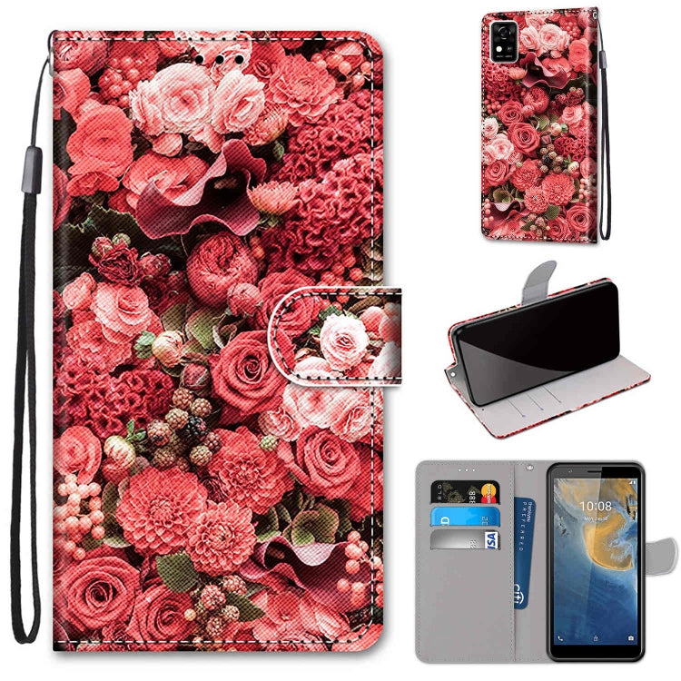 Coloured Drawing Cross Texture Horizontal Flip PU Leather Case with Holder & Card Slots & Wallet & Lanyard, Series 1