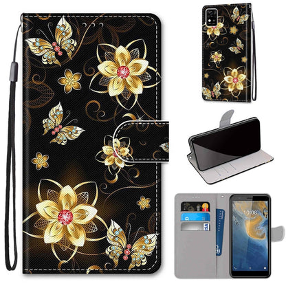 Coloured Drawing Cross Texture Horizontal Flip PU Leather Case with Holder & Card Slots & Wallet & Lanyard, Series 1