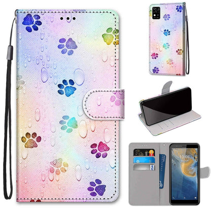 Coloured Drawing Cross Texture Horizontal Flip PU Leather Case with Holder & Card Slots & Wallet & Lanyard, Series 1