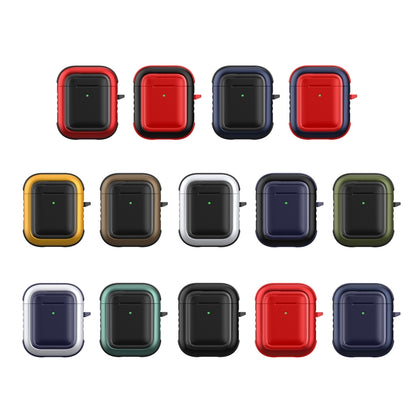 Wireless Earphones Shockproof TPU + PC Protective Case with Carabiner, For AirPods 1 / 2