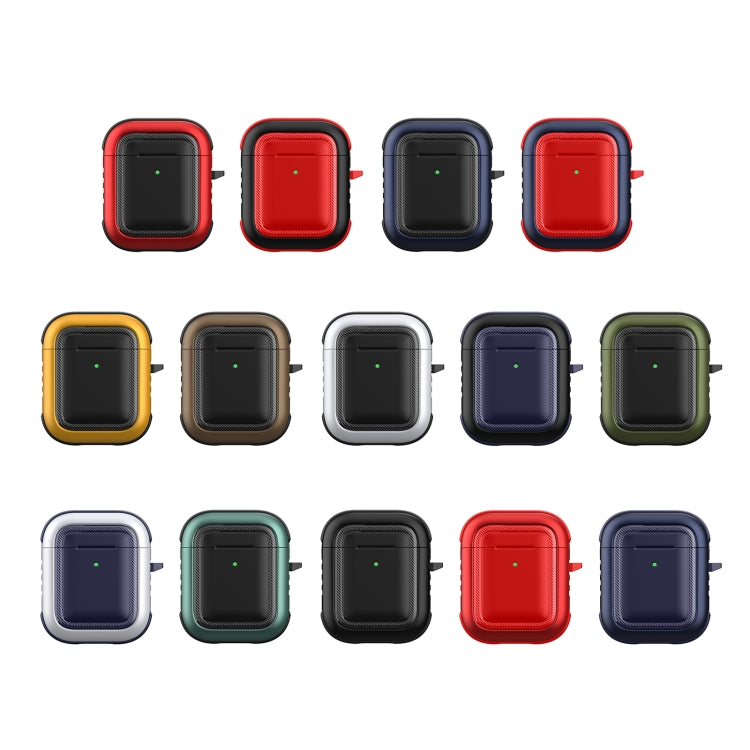 Wireless Earphones Shockproof TPU + PC Protective Case with Carabiner