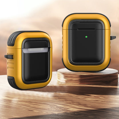 Wireless Earphones Shockproof TPU + PC Protective Case with Carabiner