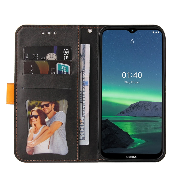 Business Stitching-Color Horizontal Flip PU Leather Case with Holder & Card Slots & Photo Frame