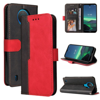 Business Stitching-Color Horizontal Flip PU Leather Case with Holder & Card Slots & Photo Frame