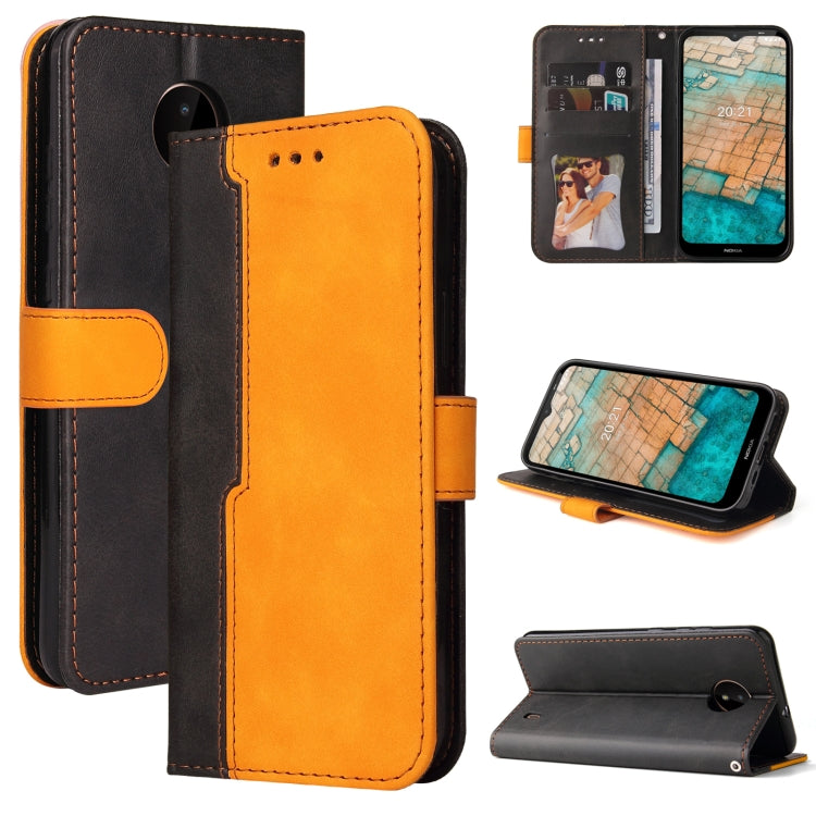 Business Stitching-Color Horizontal Flip PU Leather Case with Holder & Card Slots & Photo Frame