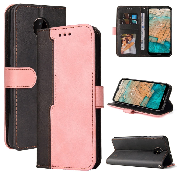Business Stitching-Color Horizontal Flip PU Leather Case with Holder & Card Slots & Photo Frame