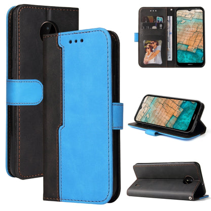 Business Stitching-Color Horizontal Flip PU Leather Case with Holder & Card Slots & Photo Frame