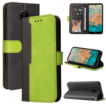 Business Stitching-Color Horizontal Flip PU Leather Case with Holder & Card Slots & Photo Frame
