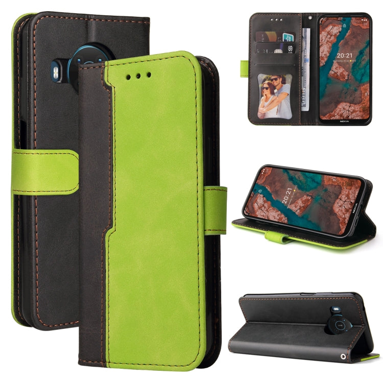 Business Stitching-Color Horizontal Flip PU Leather Case with Holder & Card Slots & Photo Frame