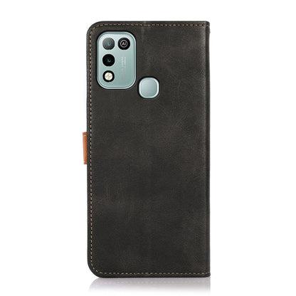 KHAZNEH Dual-color Cowhide Texture Horizontal Flip Leather Case with Holder & Card Slots & Wallet & Photo Frame, For Infinix Hot 10 Play, For Infinix Hot 10, For Infinix Hot 10s