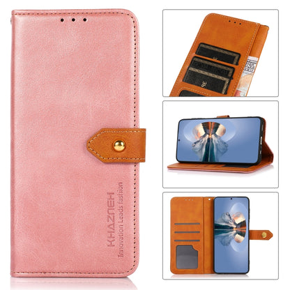 KHAZNEH Dual-color Cowhide Texture Horizontal Flip Leather Case with Holder & Card Slots & Wallet & Photo Frame