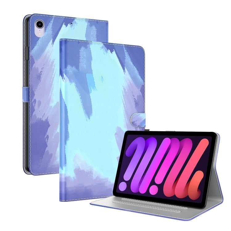 Watercolor Pattern Skin Feel Magnetic Horizontal Flip PU Leather Case with Holder & Card Slots & Photo Frame & Sleep / Wake-up Function, For iPad mini 2024 / mini 6, For iPad Pro 12.9 2022 / 2021 / 2020, For iPad Pro 11 2022 / 2021&2018 / Air 4 (2020)�...