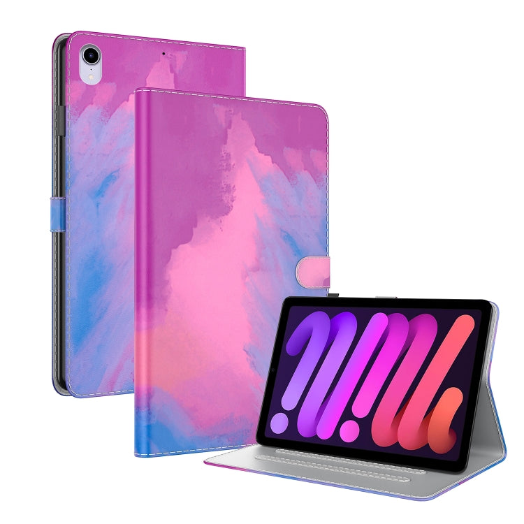 Watercolor Pattern Skin Feel Magnetic Horizontal Flip PU Leather Case with Holder & Card Slots & Photo Frame & Sleep / Wake-up Function, For iPad mini 2024 / mini 6, For iPad Pro 12.9 2022 / 2021 / 2020, For iPad Pro 11 2022 / 2021&2018 / Air 4 (2020)�...