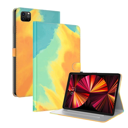 Watercolor Pattern Skin Feel Magnetic Horizontal Flip PU Leather Case with Holder & Card Slots & Photo Frame & Sleep / Wake-up Function, For iPad mini 2024 / mini 6, For iPad Pro 12.9 2022 / 2021 / 2020, For iPad mini 5 / 4 / 3 / 2 / 1                 ...