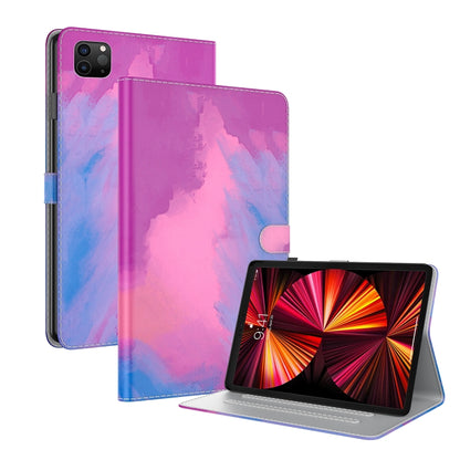 Watercolor Pattern Skin Feel Magnetic Horizontal Flip PU Leather Case with Holder & Card Slots & Photo Frame & Sleep / Wake-up Function, For iPad mini 2024 / mini 6, For iPad Pro 12.9 2022 / 2021 / 2020, For iPad mini 5 / 4 / 3 / 2 / 1                 ...