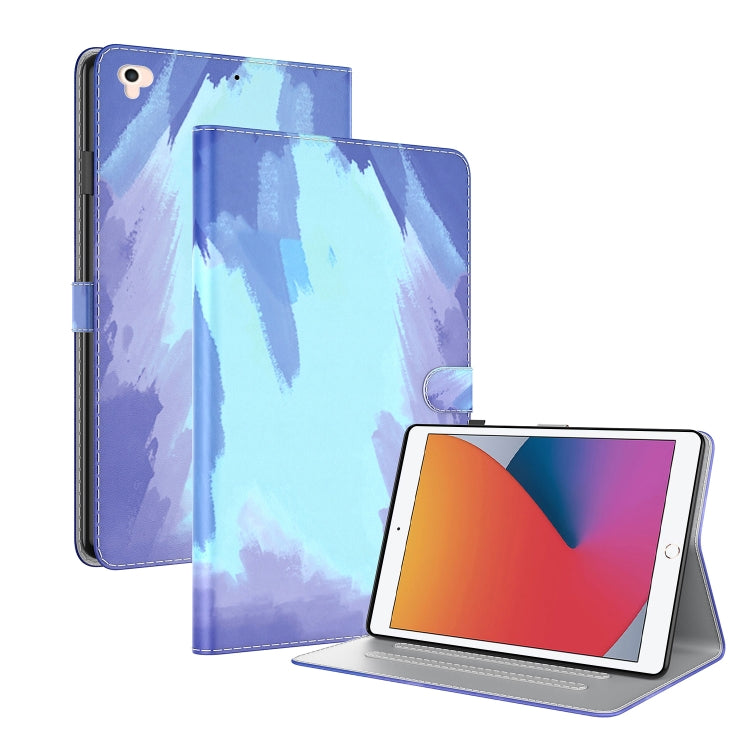 Watercolor Pattern Skin Feel Magnetic Horizontal Flip PU Leather Case with Holder & Card Slots & Photo Frame & Sleep / Wake-up Function, For iPad mini 2024 / mini 6, For iPad Pro 12.9 2022 / 2021 / 2020, For iPad mini 5 / 4 / 3 / 2 / 1                 ...