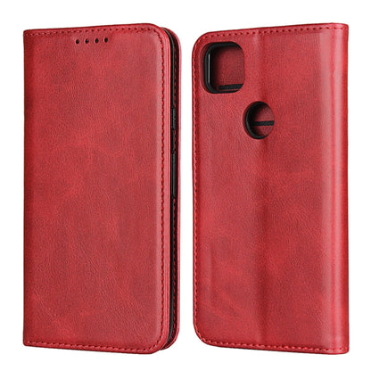 Calf Texture Magnetic Horizontal Flip Leather Case with Holder & Card Slots & Wallet